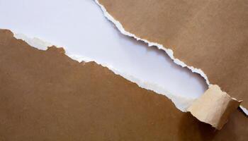 Torn paper texture background photo