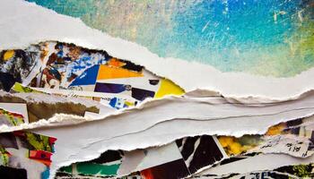Crumpled magazine background photo