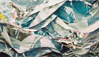 Crumpled magazine background photo