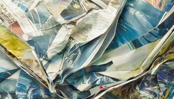 Crumpled magazine background photo