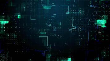 Abstract circuit line digital seamless loop motion background video
