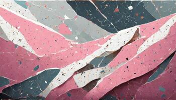 Wall background with terrazzo texture and pattern photo