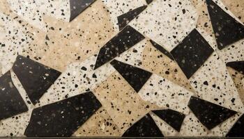 Wall background with terrazzo texture and pattern photo