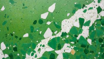 Wall background with terrazzo texture and pattern photo