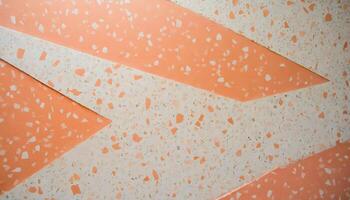 Wall background with terrazzo texture and pattern photo