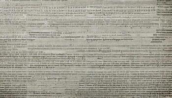 Crumpled newspaper texture background photo