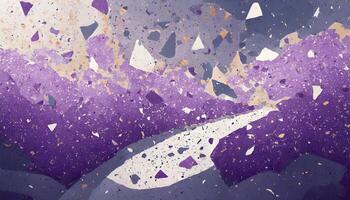 Wall background with terrazzo texture and pattern photo