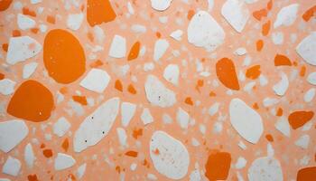 Wall background with terrazzo texture and pattern photo
