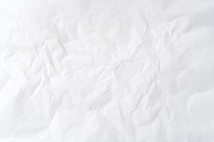 Wrinkled or crumpled white stencil paper or tissue after use in toilet or restroom with large copy space used for background texture in decorative art work photo