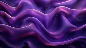 purple velvet fabric showing curvy lines photo