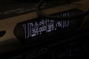 Close-Up View of an Analog LCD Display with Retro Technology Aesthetic photo