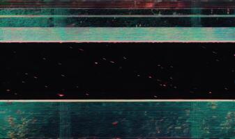 VHS effect blankets the composition mimicking white noise over a grunge film texture photo