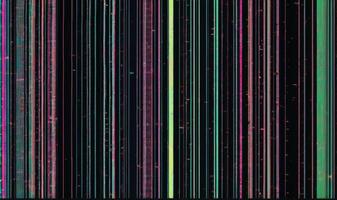 VHS effect blankets the composition mimicking white noise over a grunge film texture photo