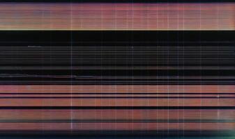 VHS effect blankets the composition mimicking white noise over a grunge film texture photo