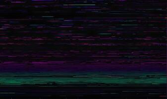 Digital texture with glitch effect and error data RGB signal, bending distortion on dark background. photo