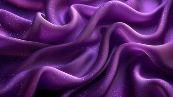 purple velvet fabric showing curvy lines photo