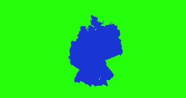 Map of Germany with Host Cities Euro 2024 video