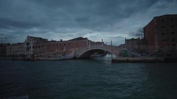 The atmosphere of Venice in the late afternoon, the view from the water bus Venice Vaporetto. video