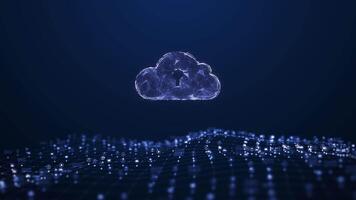 Cloud computing, Cloud Computing Concept, Cloud computing technology internet and Big data network connectivity of digital data. Hi-speed internet of things big data concept. video