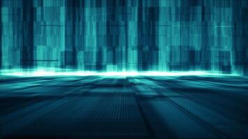 Abstract technology background. Data flow, big data, technology background concept. Abstract big data analytic artificial intelligent simulation, Digital background. video