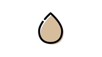 Editing tool animation icon in outline style video