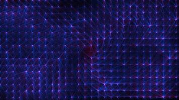 Abstract loop glowing purple disco wall with light bulbs abstract background. video