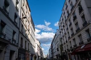 A view of Montparnasse distric in Paris photo