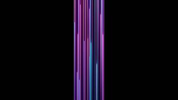 cycled 3d rendering. Abstract background with ascending colorful neon lines, glowing trails looped Abstract Pink blue and purple vertical neon lines with glowing trails. Appear, slide up and fade way video