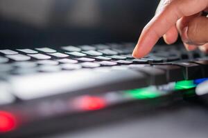 Typing on Backbit Keyboard photo