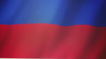 Governmental hacking and surveillance room showcasing Russian federation national flag. Cyberwarfare, digital mercenaries and impact of propaganda for crowd control, manipulating states. Camera B. video