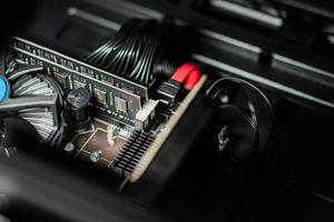 Close-up of Computer Internal Components photo