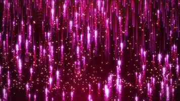 Falling bright particles, animation of dust and shiny dots, rain of bright colored particles, glitter. animation for awards and celebrations. Seamless 4k loop. video