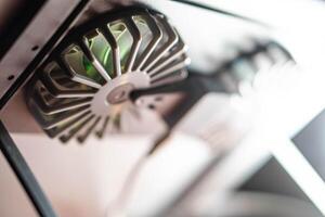 Computer Cooling Fan Close-Up photo