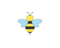 Bee, Cute bee, beetle, honey icon. illustration. Flat design. vector