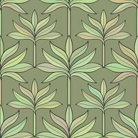 Seamless leaves pattern. Floral graphic background. Hand drawn leaf texture.x vector
