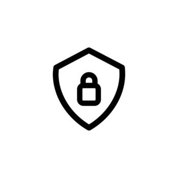 Security icon. Shield icon. Protect. Safe shield. Block and Guard. vector