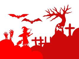 Halloween Sketch Line Art Background vector