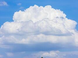 beautiful clouds in the blue sky photo