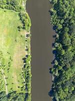Oder River in Europe, view from the top photo