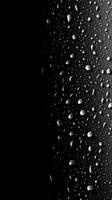 Splashes of water on a black background. photo