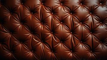 Close-up of textured leather material. photo