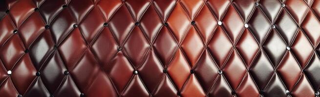 Close-up of textured leather material. photo