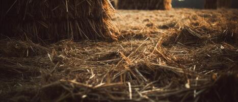 Agricultural landscape with breathtaking scenery and farm activities. . photo