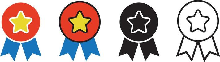 Star rating isolated sign icon for graphic and web design. editable star rating symbol template color vector