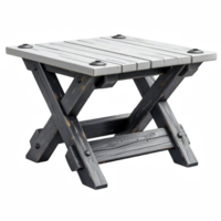 Wooden table on transparent background png