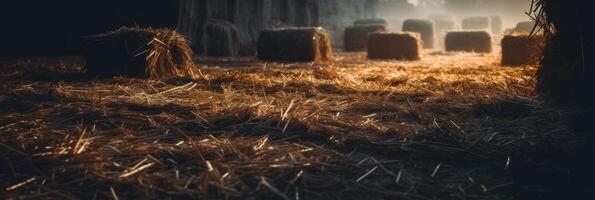 Agricultural landscape with breathtaking scenery and farm activities. . photo