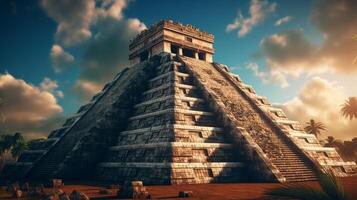 Pyramid kukulcan. . photo