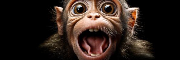 Surprised monkey. . photo