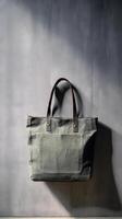 A stylish bag with a trend and an attractive background. . photo