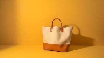 A stylish bag with a trend and an attractive background. . photo